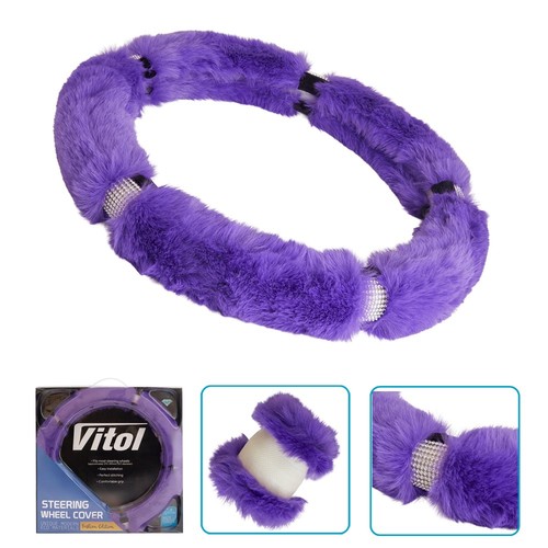 Steering wheel cover - wheel, purple