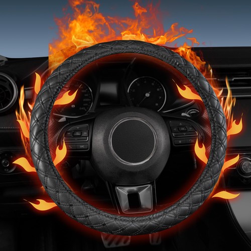 Heated steering wheel cover - heated,