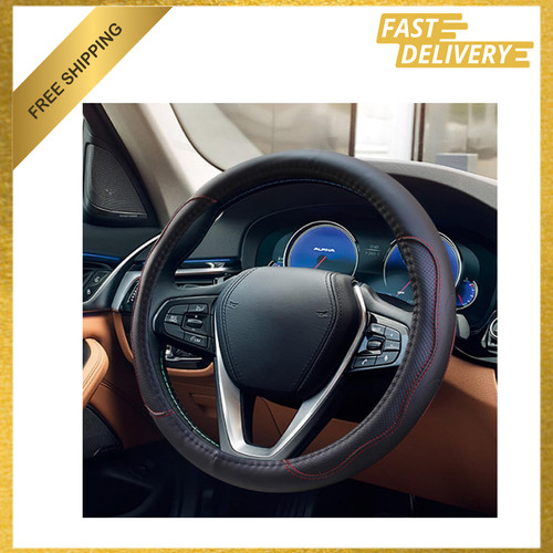 Leather car steering wheel - steering,