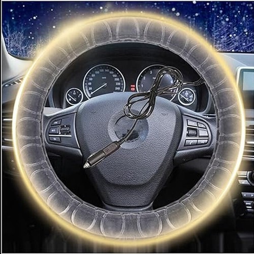 Heated steering wheel cover - wheel,