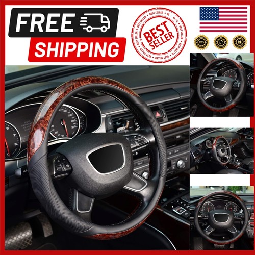 Elegant wood grain steering - wood,