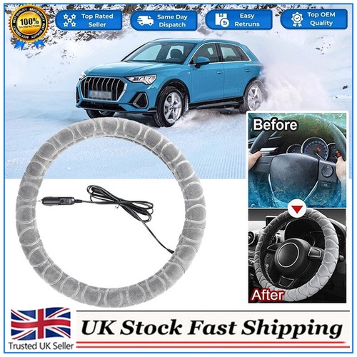 Heated steering wheel cover - heated,