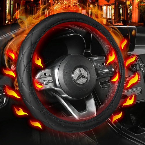 Heated steering wheel cover - wheel,
