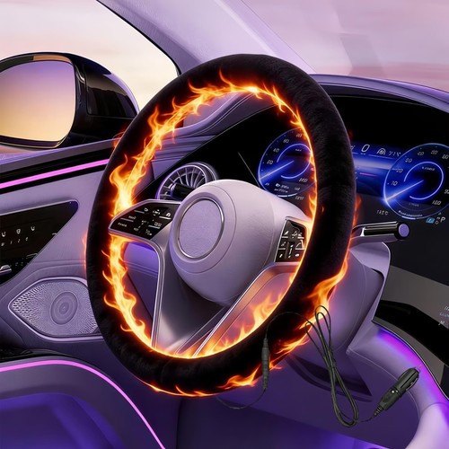 Heated steering wheel cover - steering,