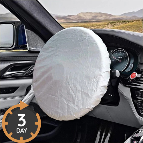 Car steering wheel cover - car, sun