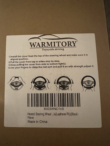 Heated steering wheel cover - cover,
